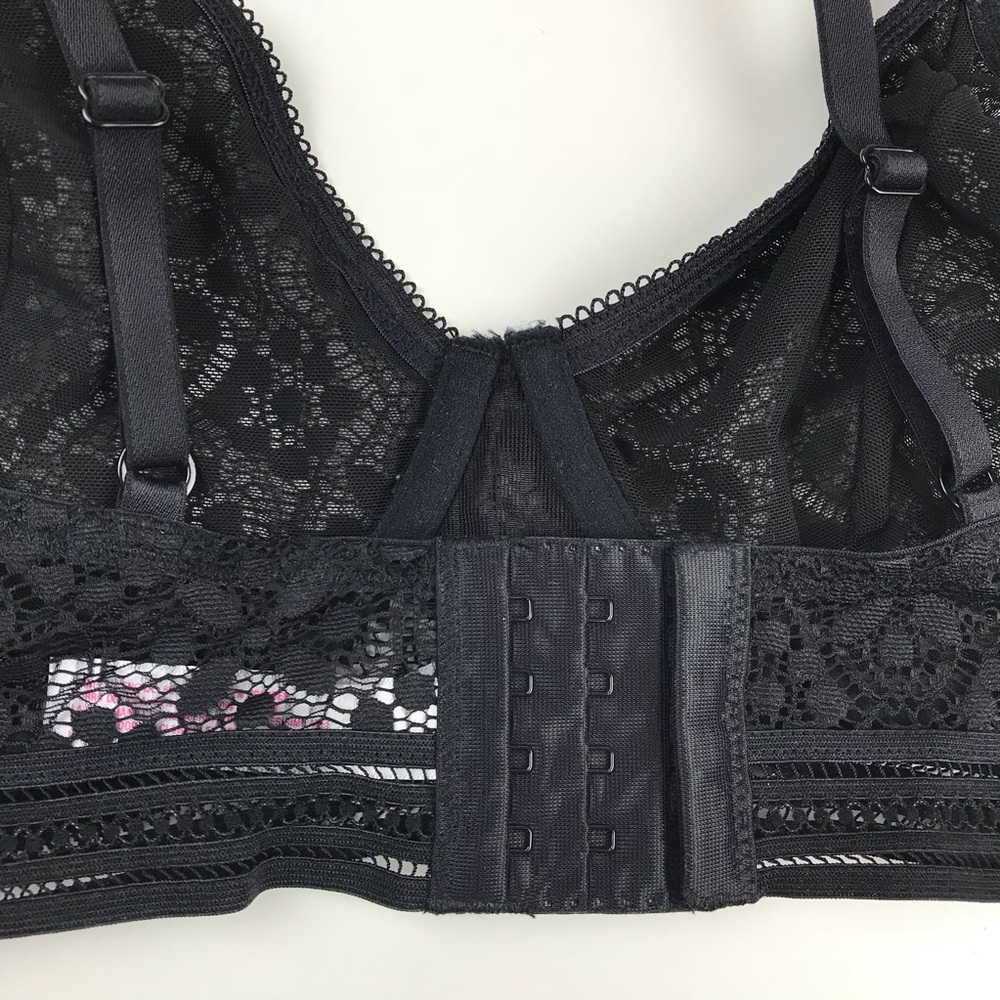 Women’s black lace unlined bra, NWT, 36B - Picture 6 of 7